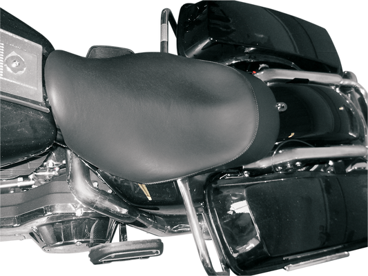Danny Gray Black Leather Buttcrack Solo Seat for 1997-2007 Harley Touring FLHR