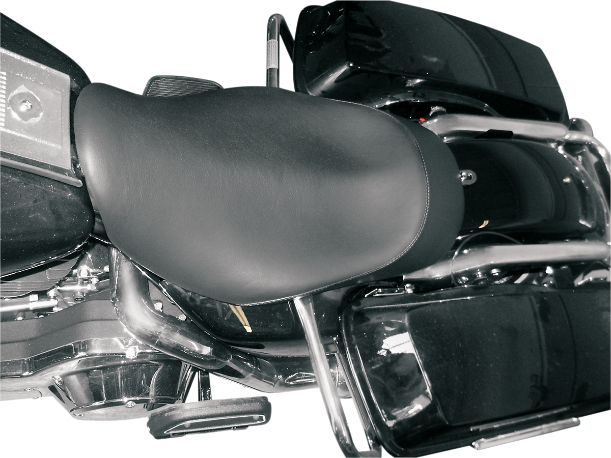Danny Gray Black Leather Buttcrack Solo Seat for 1997-2007 Harley Touring FLHR