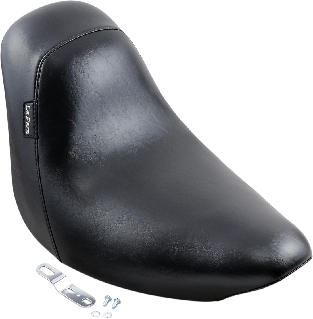 Le Pera Bare Bones Smooth Solo Gel Seat fits 2006-2017 Harley Softail Fat Boy