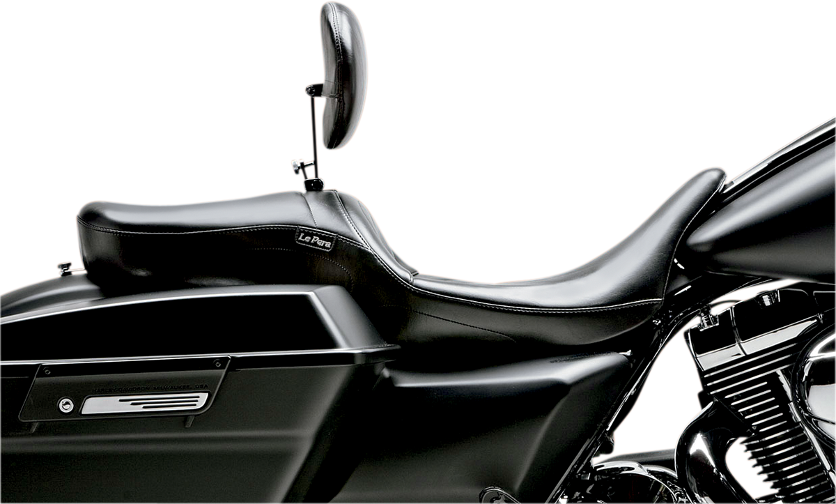 Le Pera Maverick Smooth Seat & Backrest fits 2008-2024 Harley Touring LK-957BRS