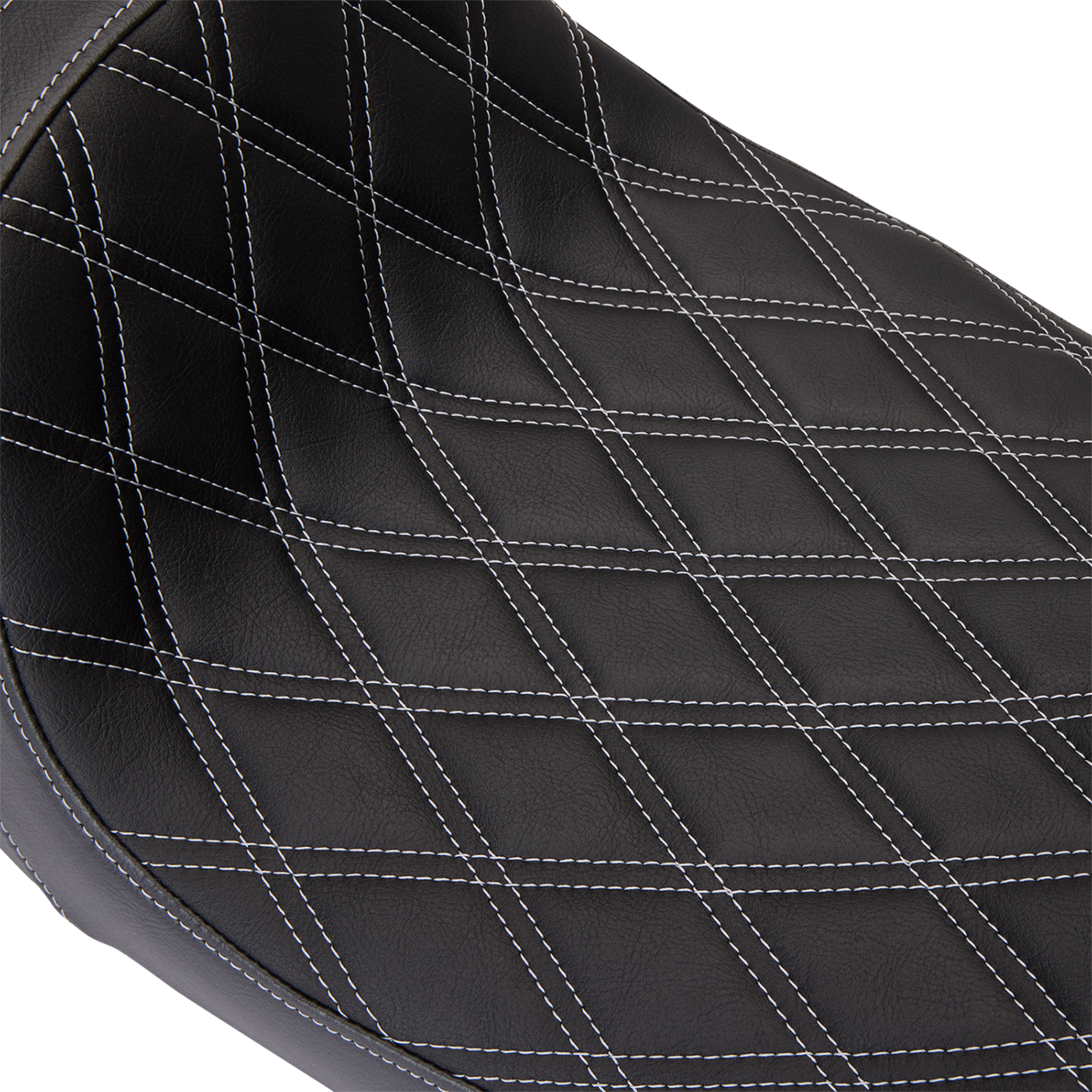 Drag Specialties Predator Silver Diamond Seat fits 2008-2024 Harley Touring FLHX