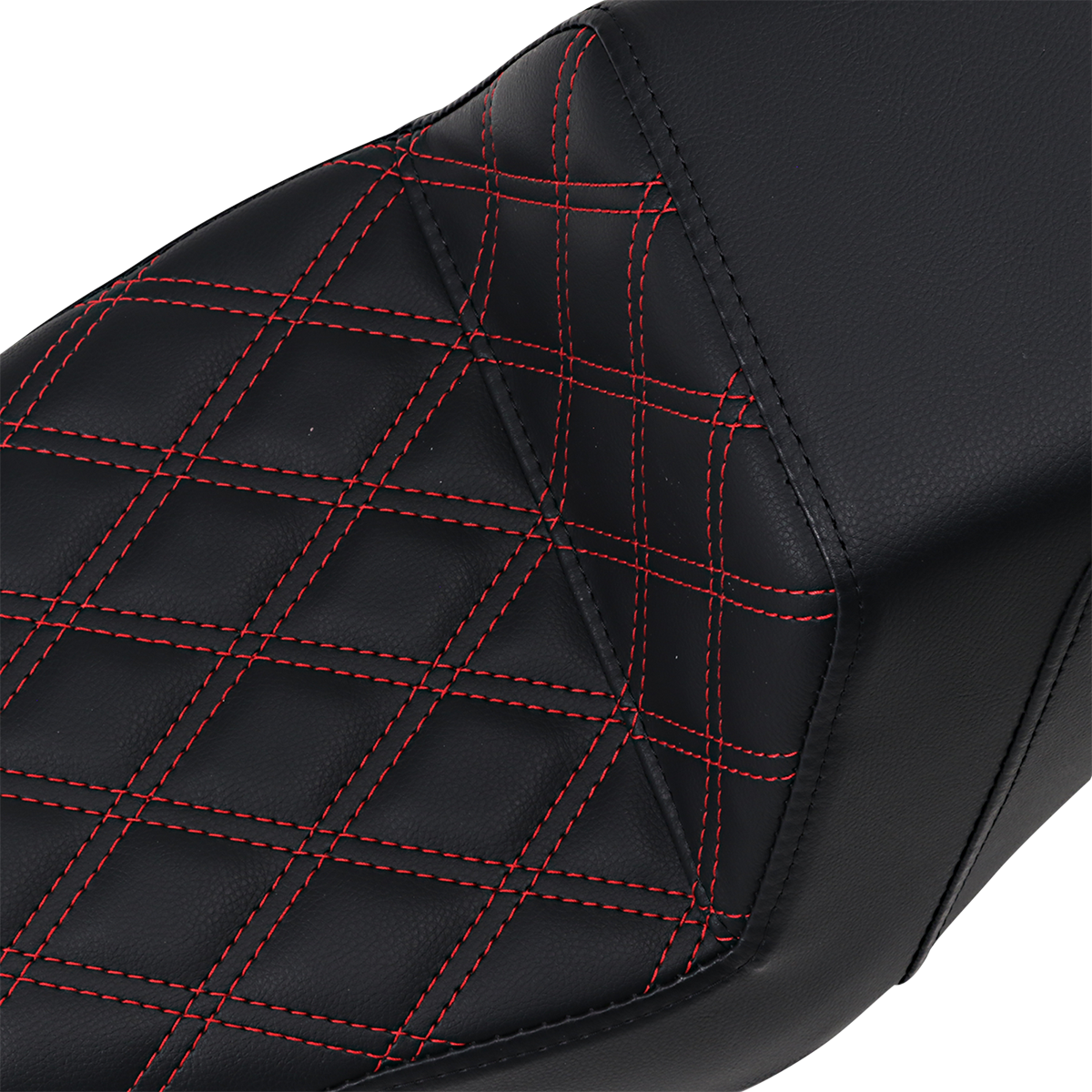 Saddlemen Step Up Red Lattice Stitch Seat fits 2004-2022 Harley Sportster XL