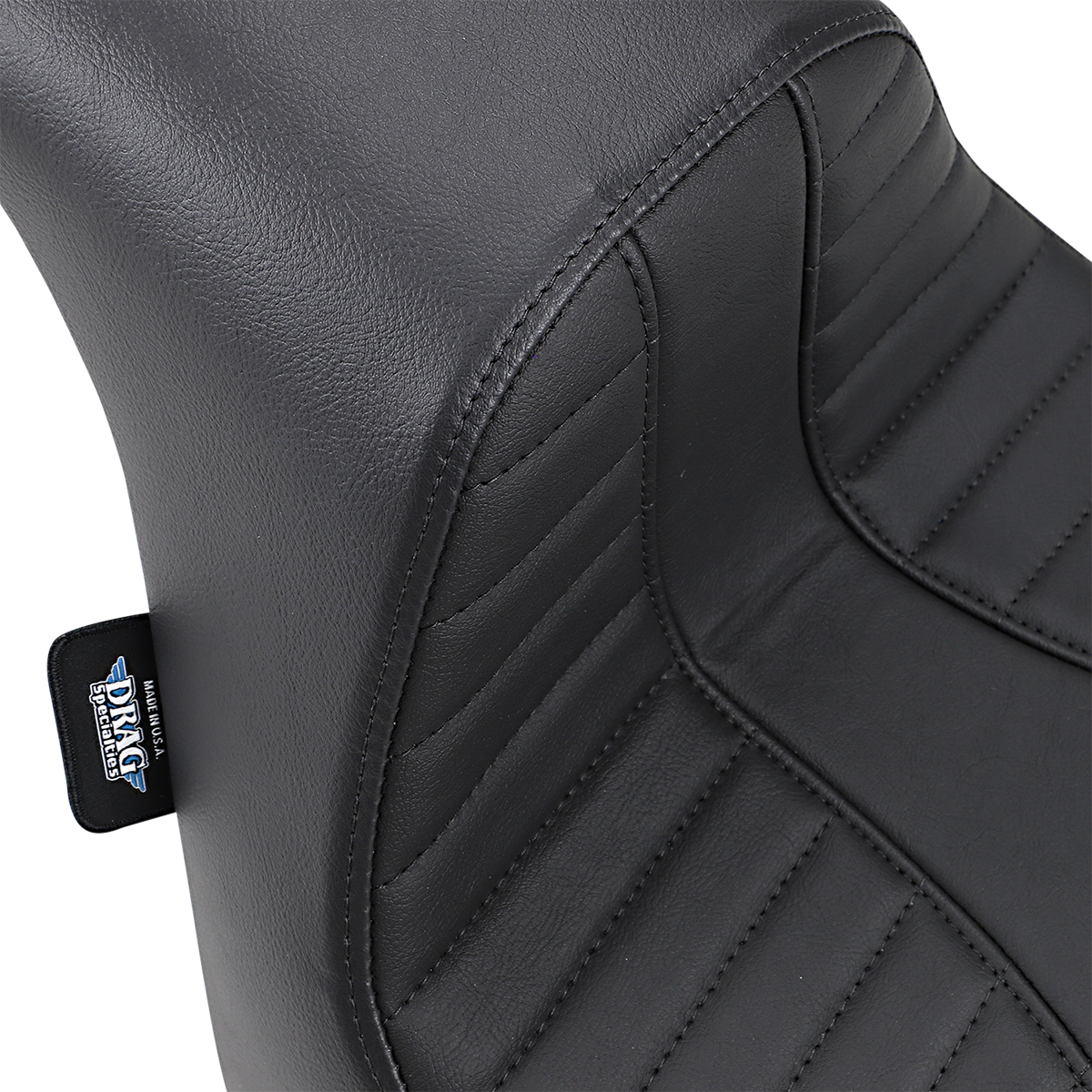 Drag Specialties Black Textile EZ Mount Solo Seat fits 2018-2022 Harley FXFB