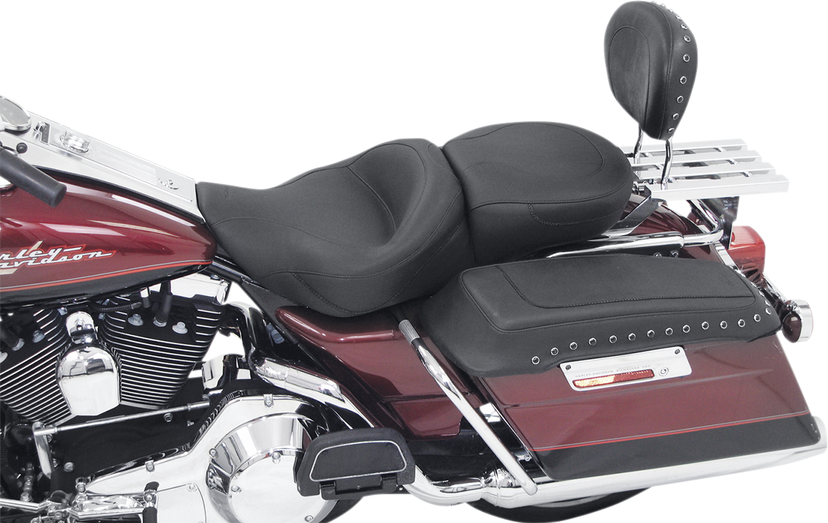 Mustang Vintage Wide 2-Up Motorcycle Seat 1997-2007 Harley Road King Street Glide