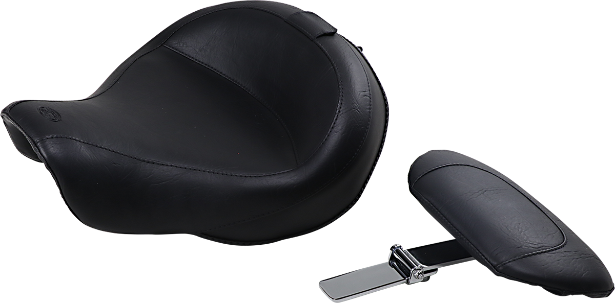 Mustang Vintage Solo Seat & Backrest 2006-2017 Harley Dyna Street Bob FXDF FXDB