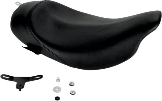 Danny Gray Black Leather Buttcrack Solo Seat 2008-2023 Harley Touring FLHR FLHX