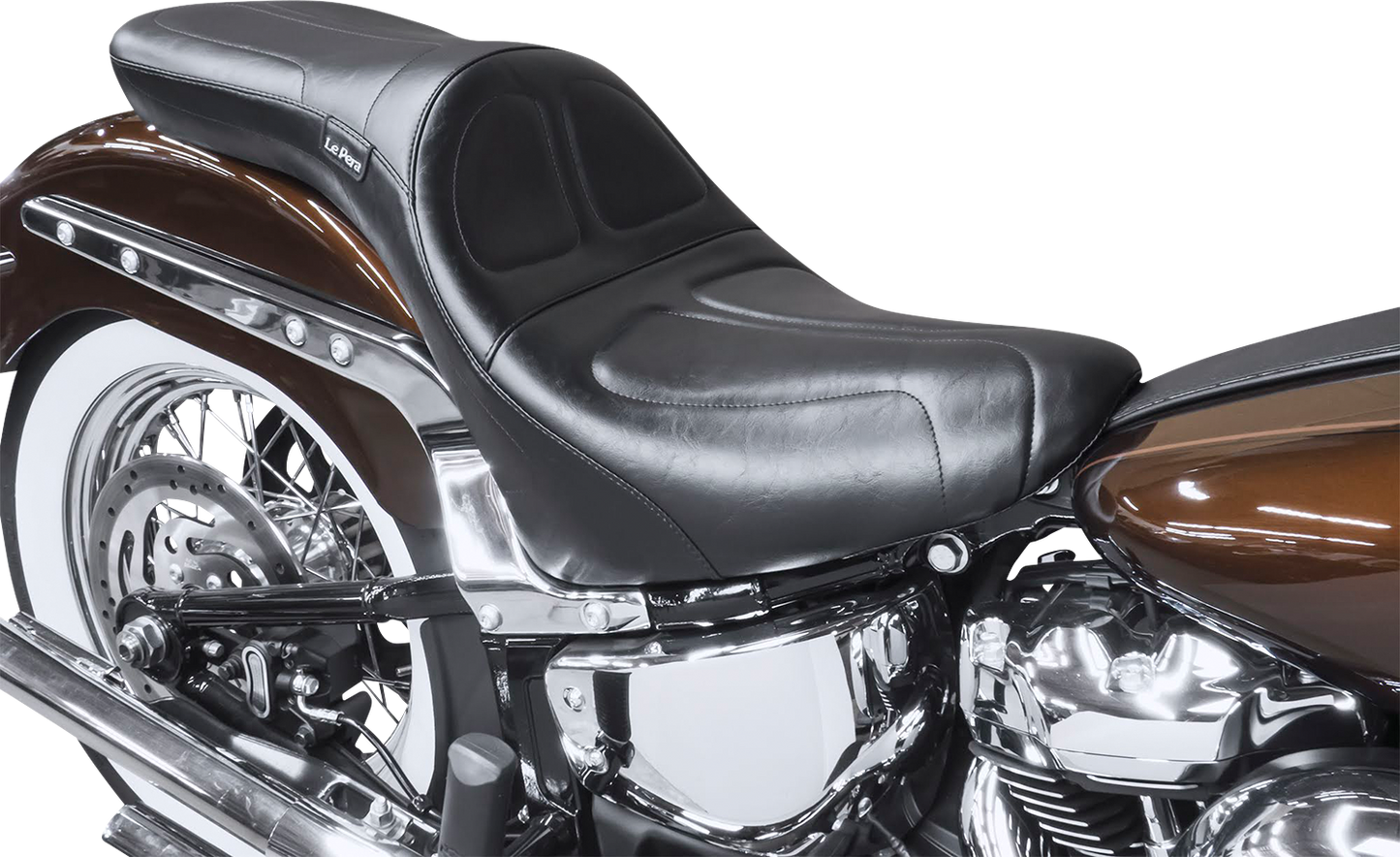 Le Pera Maverick Stitched Seat 2018-2025 Harley Softail Low Rider FXLRS FLSB