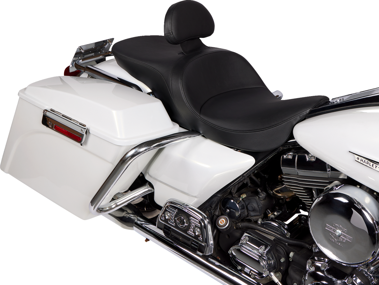 Drag Specialties Predator II Smooth Seat fits 2008-2023 Harley Davidson Touring