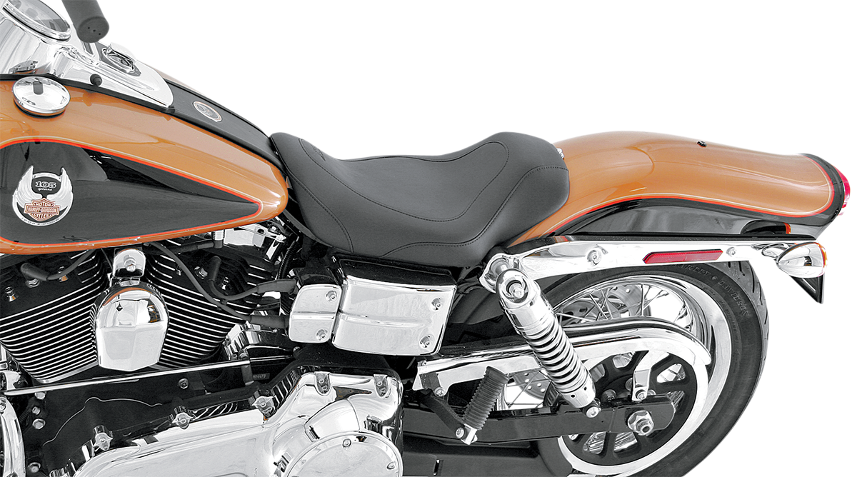 Mustang Tripper Solo Synthetic Solo Leather Seat 2004-2005 Harley Dyna Low Rider
