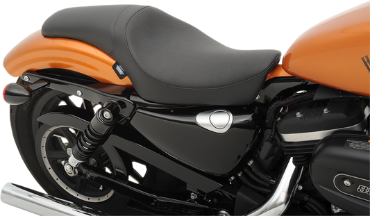 Drag Specialties Black Smooth Predator Seat 2010-2021 Harley Sportster XLL XLT