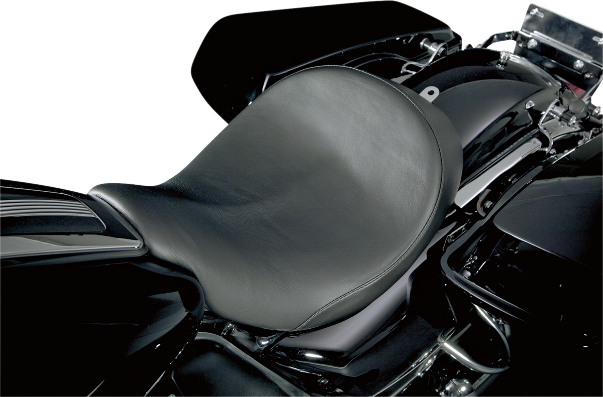 Danny Gray Black Leather Speedcradle Solo Seat 2008-2022 Harley Touring FLHR