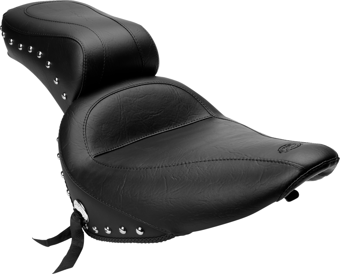 Mustang Original Studded Seat for 2000-2007 Harley Softail Fat Boy Heritage 75076