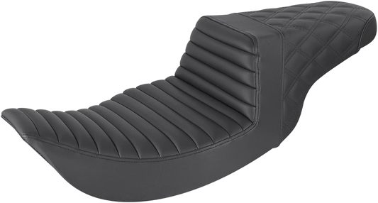 Saddlemen Black Step Up Ultra Foam Gel Seat for 1997-2007 Harley Road King FLHX