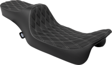 Drag Specialties Predator III Silver Diamond Extended Seat 08-25 Harley Touring