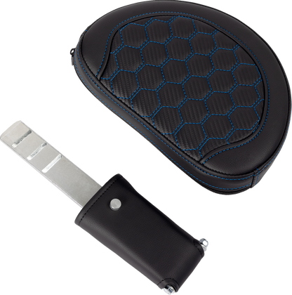 Saddlemen Roadsofa Blue Honeycomb Gel Seat & Backrest 2008-2025 Harley Touring