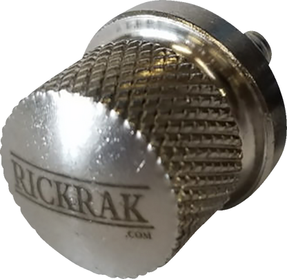 Rickrak Silver Stainless Steel 1/4-20 Seat Bolt for Harley Models