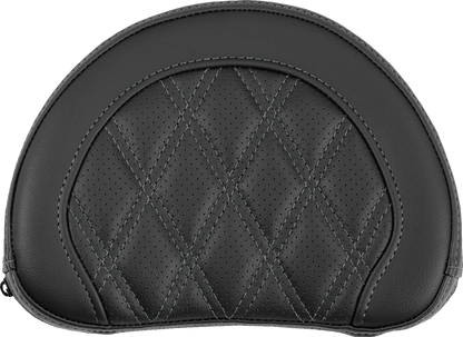 Saddlemen Contour Gray Lattice Sissy Bar Passenger Backrest Pad for Harley