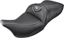 Saddlemen Heated Road Sofa Seat fits 2008-2025 Harley Touring Street Glide