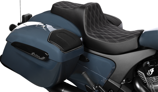 Drag Specialties Predator III Silver Diamond Seat fits 2020-25 Indian Challenger