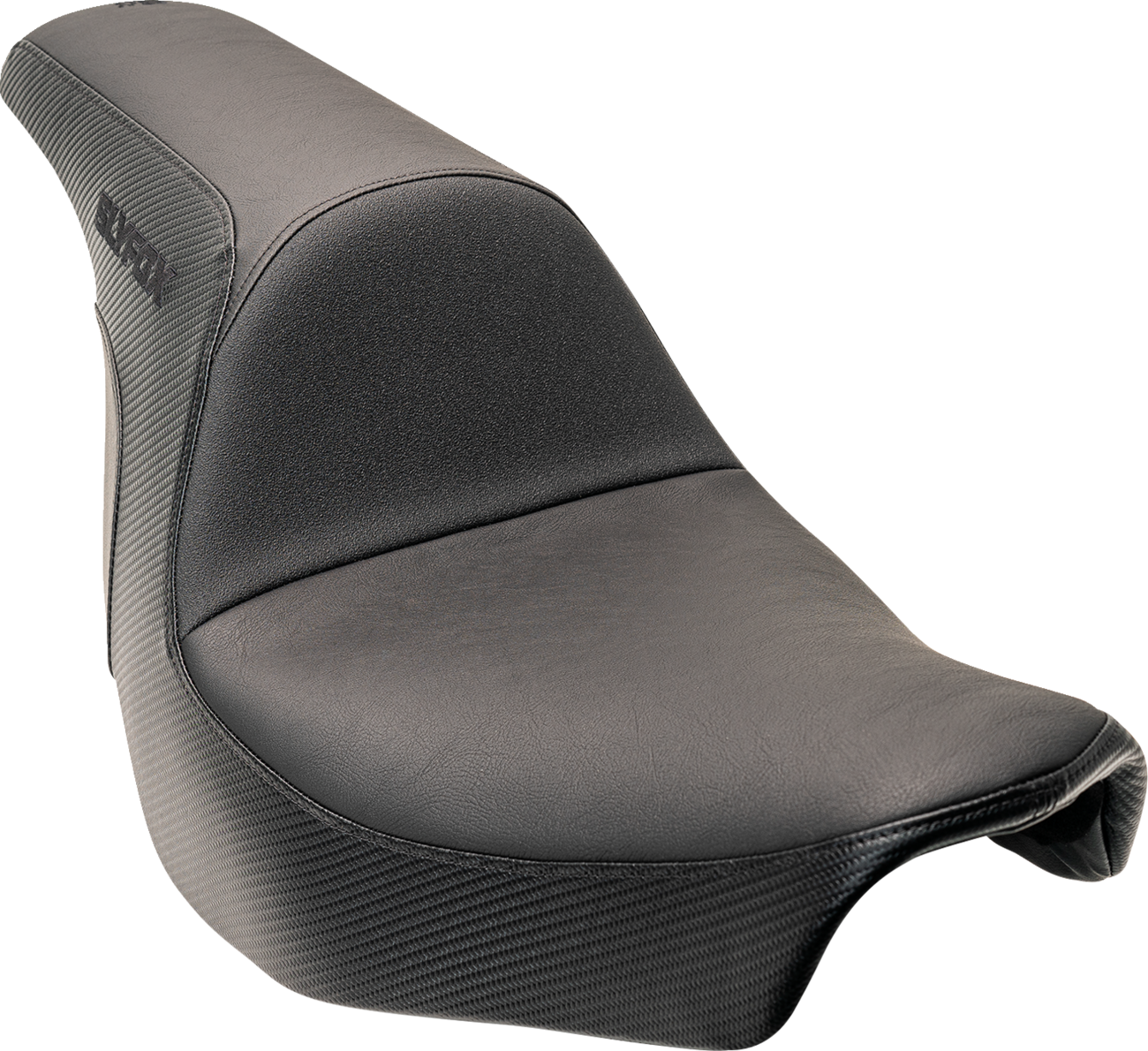 Slyfox Lowrider Smooth Carbon Fiber Seat fits 2018-2024 Harley Softail FXLR FLSB