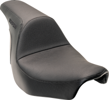 Slyfox Lowrider Smooth Carbon Fiber Seat fits 2018-2026 Harley Softail Low Rider
