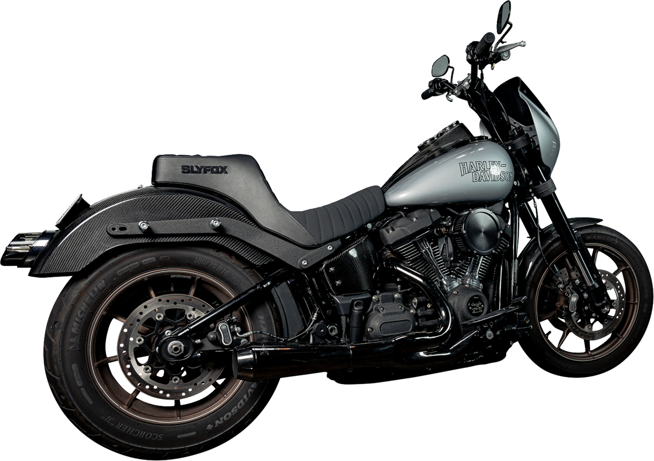 Slyfox Highnoon Classic Stitch Seat fits 2018-2025 Harley Softail Low Rider FLSB