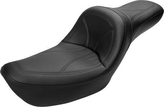 Saddlemen Black King Stitched Seat fits 1996-2003 Harley Dyna Wide Glide FXDWG