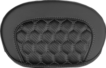 Saddlemen Mini Contour Gray Carbon Honeycomb Sissy Bar Backrest Pad for Harley