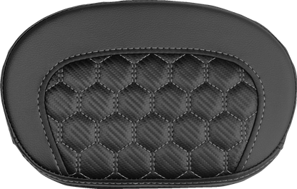 Saddlemen Mini Contour Gray Carbon Honeycomb Sissy Bar Backrest Pad for Harley