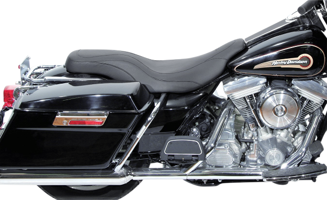 Mustang Daytripper Leather 2-Up Seat 1997-2007 Harley Touring FLTR FLHT FLHTCU