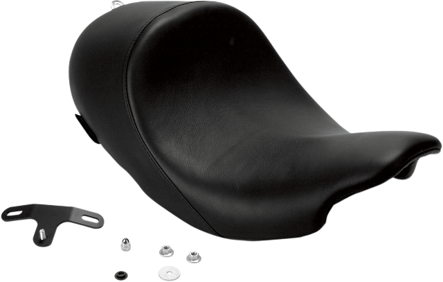Danny Gray Black Leather Speedcradle Solo Seat 2008-2024 Harley Touring FLHR