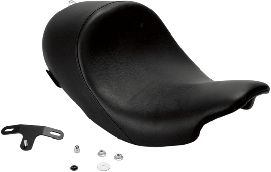 Danny Gray Black Leather Speedcradle Solo Seat 2008-2025 Harley Touring FLHR