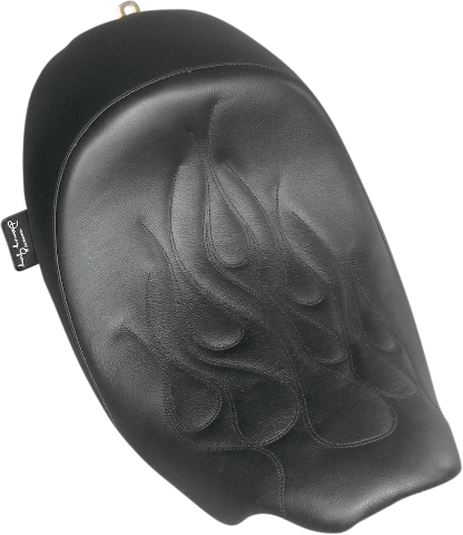 Danny Gray Black Speedcradle Flame Solo Seat fits 2008-2025 Harley Touring