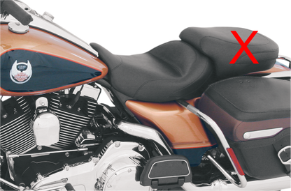 Mustang Vintage Stitched Solo Seat fits 2008-2024 Harley Davidson Touring 76027