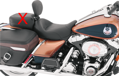 Mustang Vintage Wide Solo Seat & Backrest fits 2008-2024 Harley Touring 79600