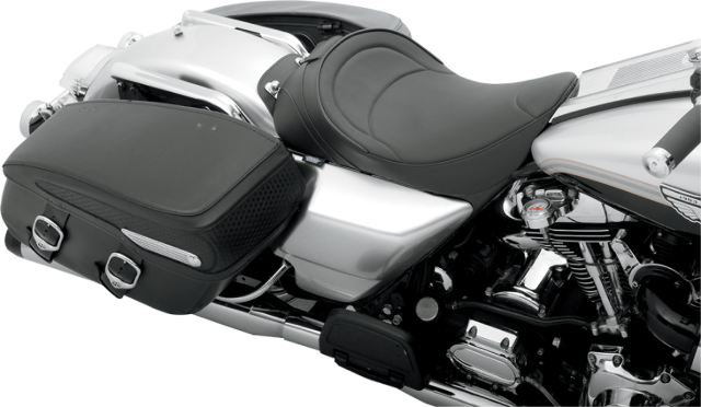 Drag Specialties Backrest Compatible Solo Seat for 1997-2007 Harley Touring FLHR