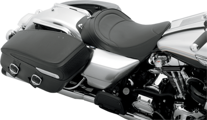 Drag Specialties Backrest Compatible Solo Seat for 1997-2007 Harley Touring FLHR