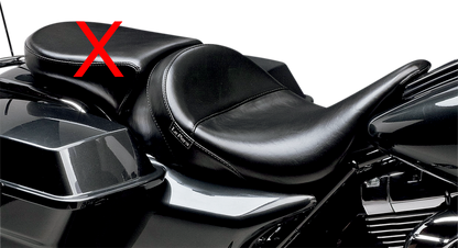 Le Pera Aviator Smooth Solo Seat for 2008-2024 Harley Touring Models LK-017