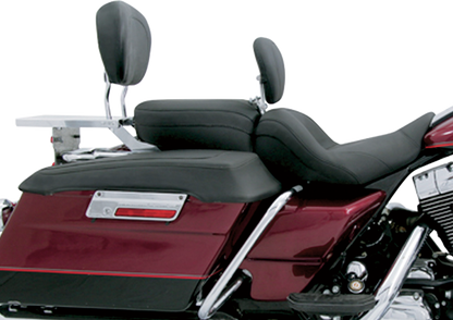 Mustang Lowdown 2-Up Seat & Backrest 97-07 Harley Touring FLHR FLHX FLHRS FLHRC