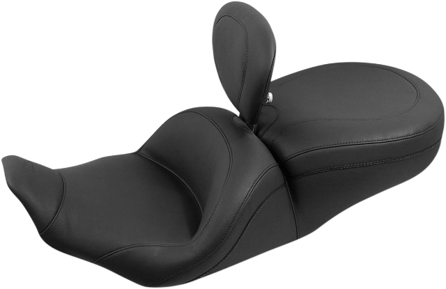 Mustang Lowdown 2-Up Seat & Backrest 97-07 Harley Touring FLHR FLHX FLHRS FLHRC