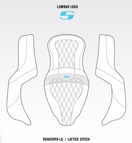 Saddlemen RoadSofa Lattice Gel Seat 1997-2007 Harley Touring Road King FLHR FLHX