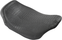 Le Pera Bare Bones Croc Stitch Solo Seat fits 2008-25 Harley Touring LK-005CRBLK