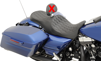 Drag Specialties Low Forward Position Diamond Seat fits 2008-2024 Harley Touring