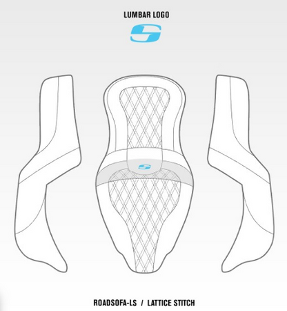 Saddlemen Heated Road Sofa Seat & Backrest fits 2008-2024 Harley Touring