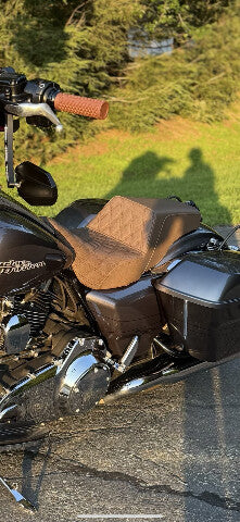 Saddlemen Step-Up Brown Gelcore Seat for 2008-2024 Harley Touring FLTRU FLHXXX