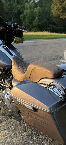 Saddlemen Step-Up Brown Gelcore Seat for 2008-2024 Harley Touring FLTRU FLHXXX