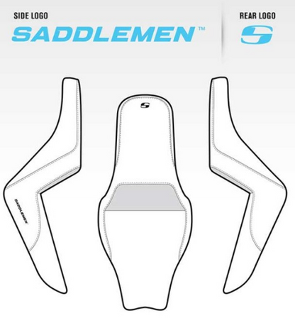 Saddlemen Step Up Tuck n Roll Gel Seat fits 1997-2007 Harley Touring FLHR FLHX