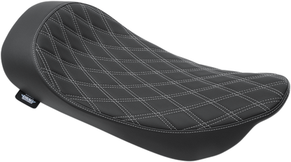 Drag Specialties Silver Double Diamond Solo Seat for 1997-07 Harley Touring FLHR