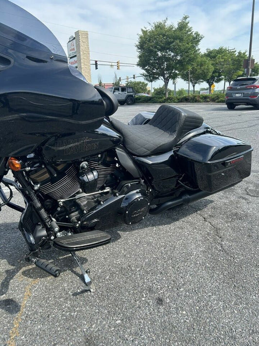 Le Pera Kickflip Daddy Long Legs Diamond Grip Seat fits 2008-2024 Harley Touring