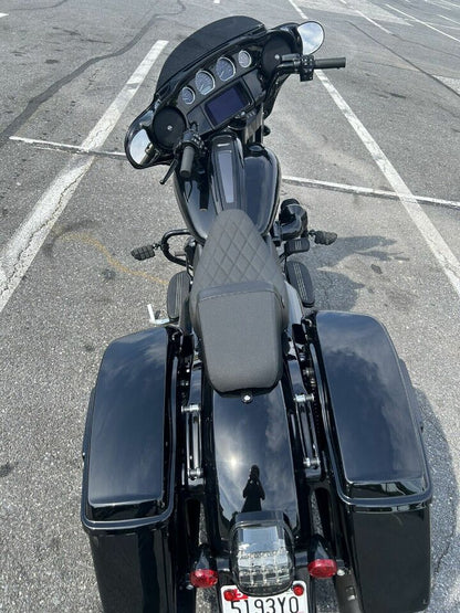 Le Pera Kickflip Daddy Long Legs Diamond Grip Seat fits 2008-2024 Harley Touring